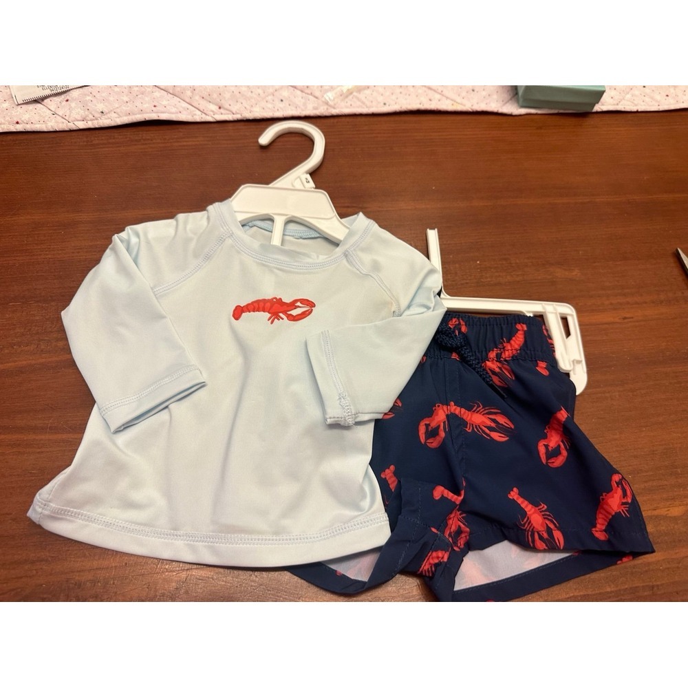 Carter's‎ rash guard set 0-3 Nwt